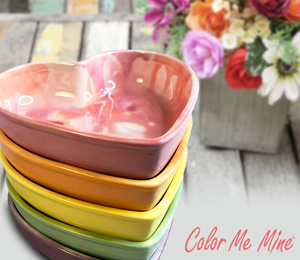 Color Me Mine - Tallahassee Candy Heart Bowls