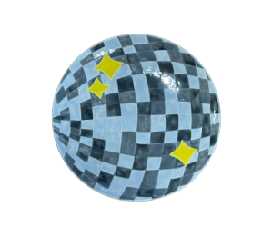 Color Me Mine - Tallahassee Disco Ball Salad Plate