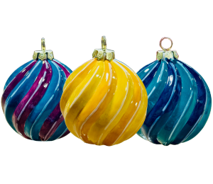 Color Me Mine - Tallahassee Jewel Toned Spiral Ornament