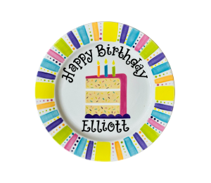 Color Me Mine - Tallahassee Birthday Cake Plate