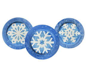 Color Me Mine - Tallahassee Paper Snowflake Plate